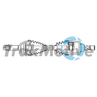 NISSAN Напіввісь передн. лів. QASHQAI / QASHQAI +2 I 2.0 07-13 TRAKMOTIVE 30-2619