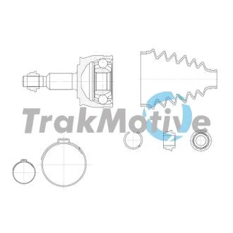 VW К-кт ШРКШ MULTIVAN T5 2.0 TSI 4motion 11-15 TRAKMOTIVE 40-0974