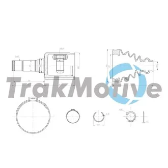 AUDI К-кт ШРКШ передн. прав. Q3 (8UB, 8UG) 2.0 TDI 14-18, VW PASSAT B8 2.0 TDI 14-24 TRAKMOTIVE 45-0321
