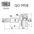 ШРУС Toyota Corolla E120 (01-)/Corolla E150 (07-) 1.8i MT(н26/вн24/abs48) (наруж.) Trialli GO 1908 (фото 3)