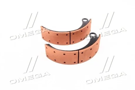 Колодка гальм. ГАЗ 3307, 3309, 4301 задн. з накл. (2шт) (вир-во Трібо) Трибо 3309-3502090