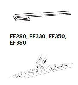 Щітка склоочисника каркасна 350мм ExactFit Сonventional Trico EF350
