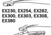 Щітка склоочисника каркасна задня 250мм ExactFit Rear Citroen C4 Cactus, Jeep Renegade, Mini (EX254B) Trico EX254 (фото 3)