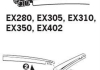 Щітка склоочисника каркасна задня 300мм ExactFit Rear Hyundai I-20, Mazda 5,6, Ssangyong Kyron (EX305B) Trico EX305 (фото 3)