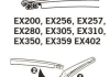 Щітка склоочисника каркасна задня 350мм Exact Fit Rear Ssangyong Korando (CK), Opel Zafira (EX359B) Trico EX359 (фото 4)