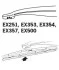 Щітка склоочисника каркасна задня 500мм ExactFit Rear Nissan Primera (P11, P12), Citroen C5, Renault Laguna II (B) TRICO Trico EX500 (фото 4)