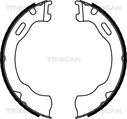 Комплект гальмівних колодок, Стоянкове гальмо TRISCAN 810080007 (фото 1)