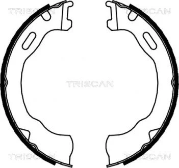 Комплект гальмівних колодок, Стоянкове гальмо TRISCAN 810080007