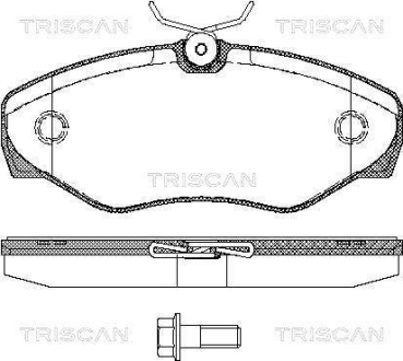 Колодки тормозные дисковые TRISCAN 8110 10529