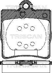 Колодки тормозные дисковые TRISCAN 8110 23018 (фото 1)