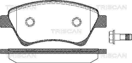 Колодки тормозные дисковые TRISCAN 8110 25020