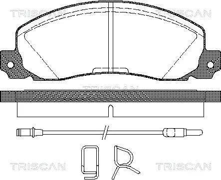 Колодки гальмівні передні TRISCAN 811025846 (фото 1)