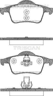Колодки тормозные дисковые TRISCAN 8110 27004