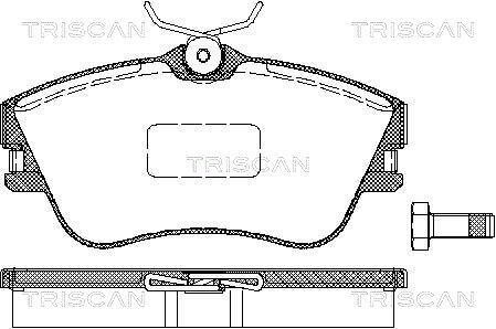 Колодки гальмівні дискові TRISCAN 8110 29001