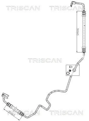 OPEL Гідравлічний шланг ГУР INSIGNIA A 2.0 Biturbo CDTI 12- TRISCAN 8516 24001 (фото 1)