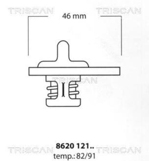 Термостат TRISCAN 8620 12191