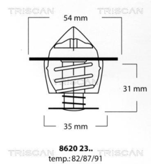 Термостат TRISCAN 8620 2387 (фото 1)