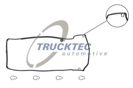 Прокладка кришки клапанів AUTOMOTIVE TRUCKTEC 02.10.121 (фото 1)