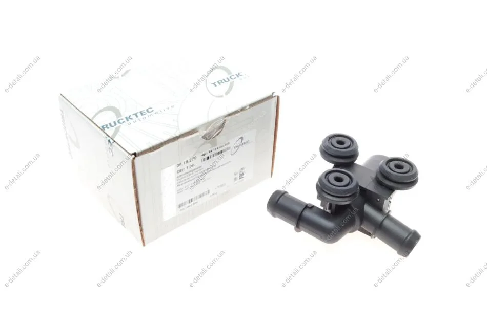 Кран печки BMW 3 (E90)/X3 (E83)/X5 (E70)/X6 (E71/E72) 04-14 M57/N52/N55/N57 TRUCKTEC 08.19.270 (фото 1)