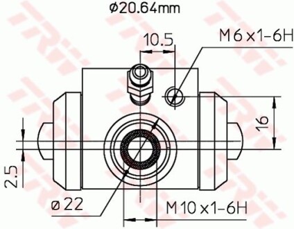 Гальмівний циліндр TRW BWF145A