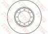Диск гальмівний (1 шт.) HYUNDAI Accent/Excel/Pony/Pony XP/S-Coupe/Verna TRW DF1958 (фото 2)