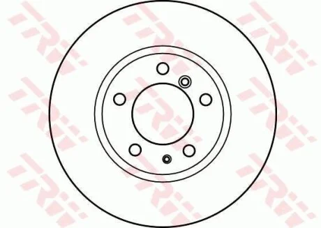 Диск тормозной (1 шт.) BMW - HARTGE 520i/520i Touring/525d/525d Touring/525i/525i Touring/530i TRW DF2556