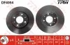 Диск тормозной (1 шт.).) MITSUBISHI - VOLVO Carisma/S40/V40 TRW DF4054 (фото 2)