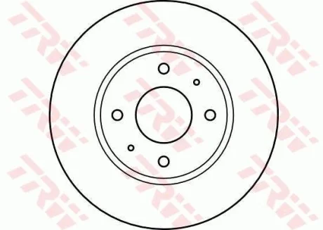 Диск тормозной (1 шт.).) MITSUBISHI - VOLVO Carisma/S40/V40 TRW DF4054