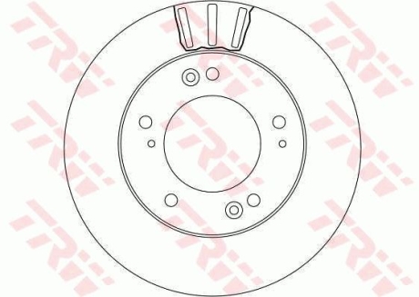 Тормозной диск TRW DF4172 (фото 1)