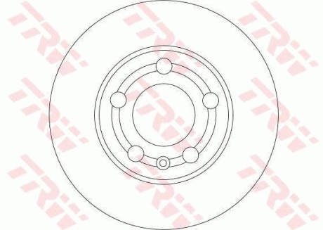 Гальмівний диск TRW DF4253 (фото 1)
