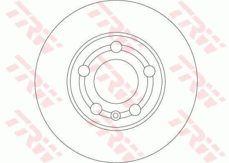 Диск тормозной TRW DF4253
