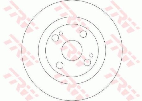 Тормозной диск TRW DF4278