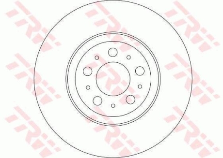 Тормозной диск TRW DF4339 (фото 1)
