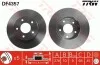 Диск тормозной (1 шт.) NISSAN Almera Tino/Primera/Primera Estate/Wagon TRW DF4357 (фото 3)
