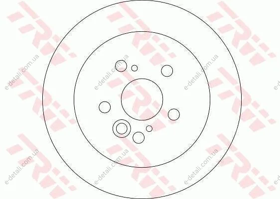 Диск тормозной (1 шт.).) TOYOTA Rav4 (A20) R "00-"05 TRW DF4441 (фото 1)