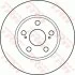 Диск тормозной (1 шт.).) TOYOTA Prius(XW20) "F D=255mm "03-09 TRW DF4906 (фото 3)