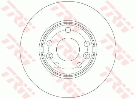 Диск гальмівний (1 шт.) RENAULT Megane/Fluence "F "D=280mm "07>> TRW DF6072