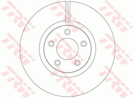 Гальмівний диск TRW DF6490S (фото 1)