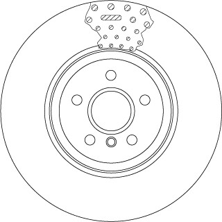 Тормозной диск двухсекционный TRW DF6605S (фото 1)