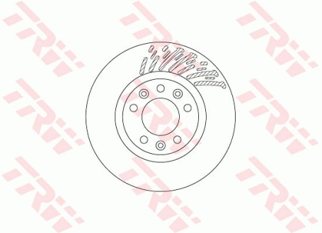 Гальмівний диск TRW DF6657