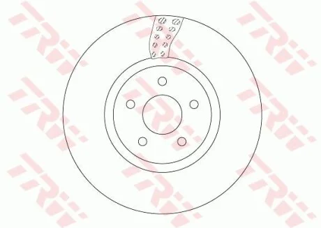 Диск гальмівний FORD Focus/Kuga/Transit "F D=320mm "12>> TRW DF6662S