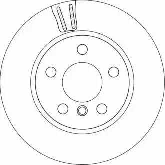 Диск гальмівний (1 шт.) BMW i3 "F D=280mm "13>> TRW DF6715
