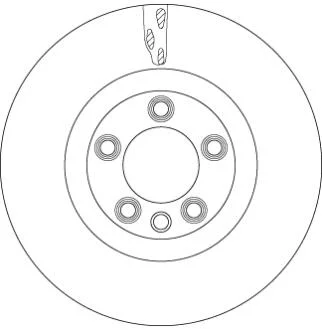Диск тормозной VW Touareg "F D=368mm "04-10 TRW DF6772S