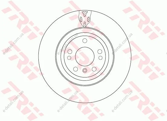 Диск тормозной MERCEDES GLE(W166,C292)/M(W166) "F D=330mm"11>> TRW DF6833S (фото 1)