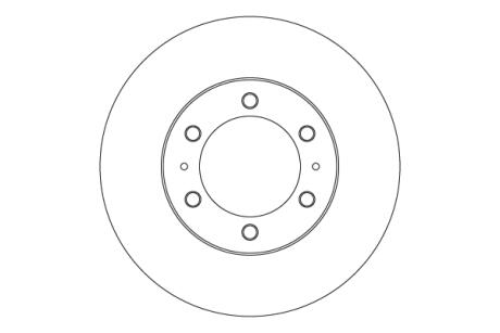 Диск гальмівний передн Лів/Прав TOYOTA 4 RUNNER IV FJ CRUISER HILUX VII HILUX VIII 2.4D-4.7 01.05- TRW DF6914S