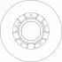 Диск тормозной (1 шт.).) FORD Transit "R D=308mm "12>> TRW DF6963S (фото 1)