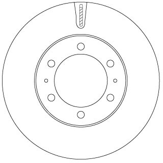 Тормозной диск TRW DF7827S (фото 1)