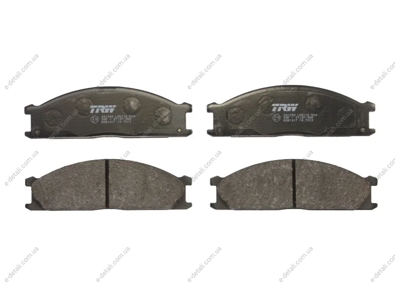 Тормозные колодки, дисковые TRW GDB1017 (фото 1)