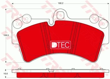 Гальмівні колодки, дискові TRW GDB1548DTE