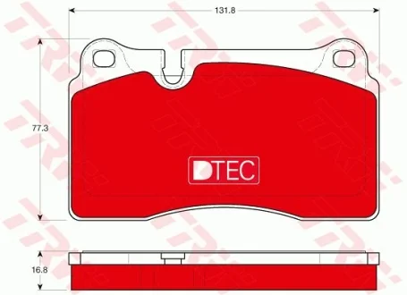 Тормозные колодки, дисковые TRW GDB1670DTE